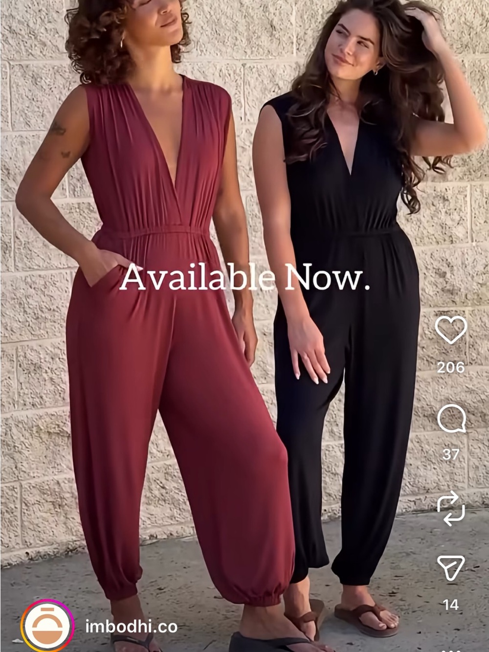 NWOT IMBODHI Sleeveless Deep V Maxi Dress in Rust - color not available